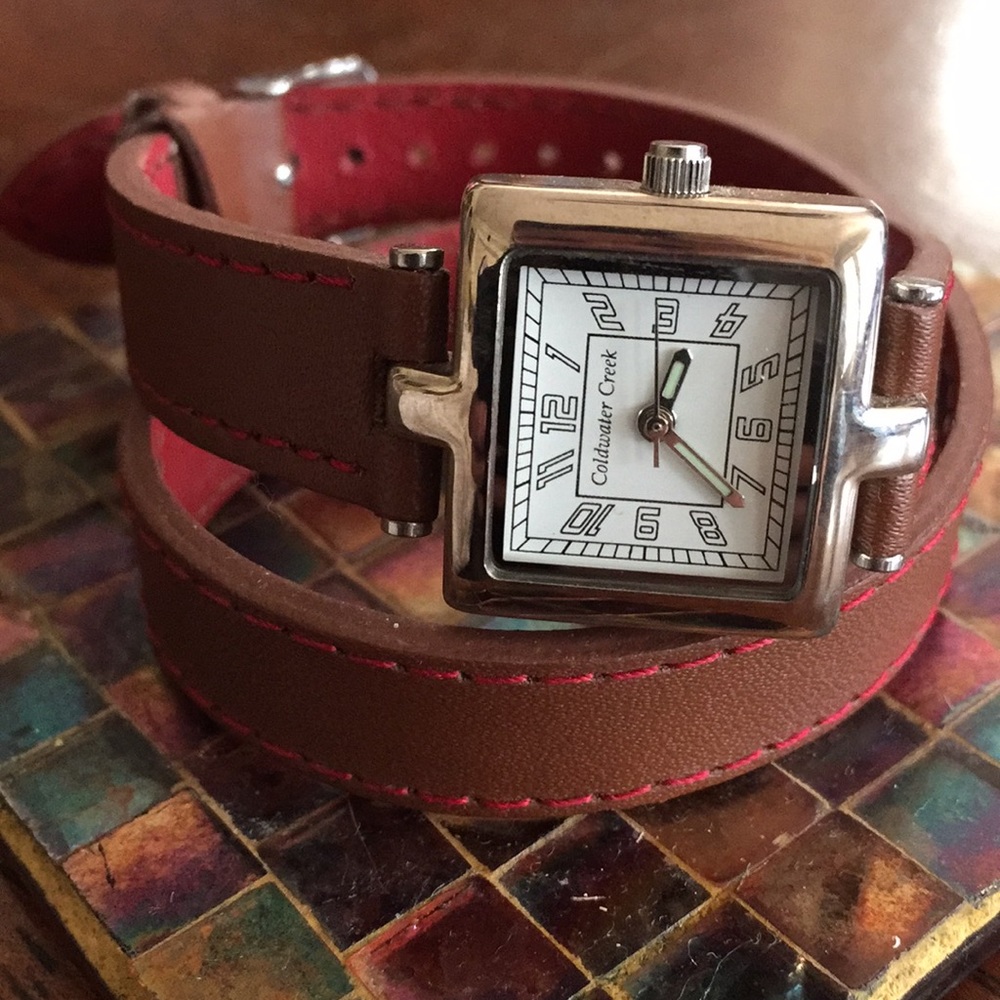 Women’s Cold Water Creek Leather Wrap Watch
